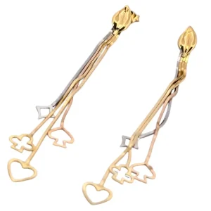 18k Örhänge guld & vitguld 6,6 gram