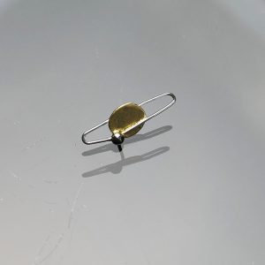 Exoplanetnål i silver 925 & 23K guld