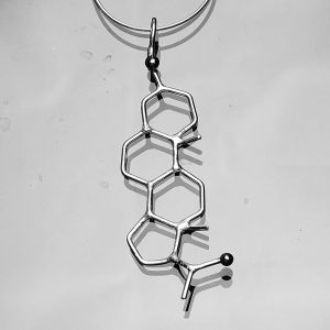 Progesteron halsband in silver 925